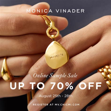monica vinader sample sale 2024